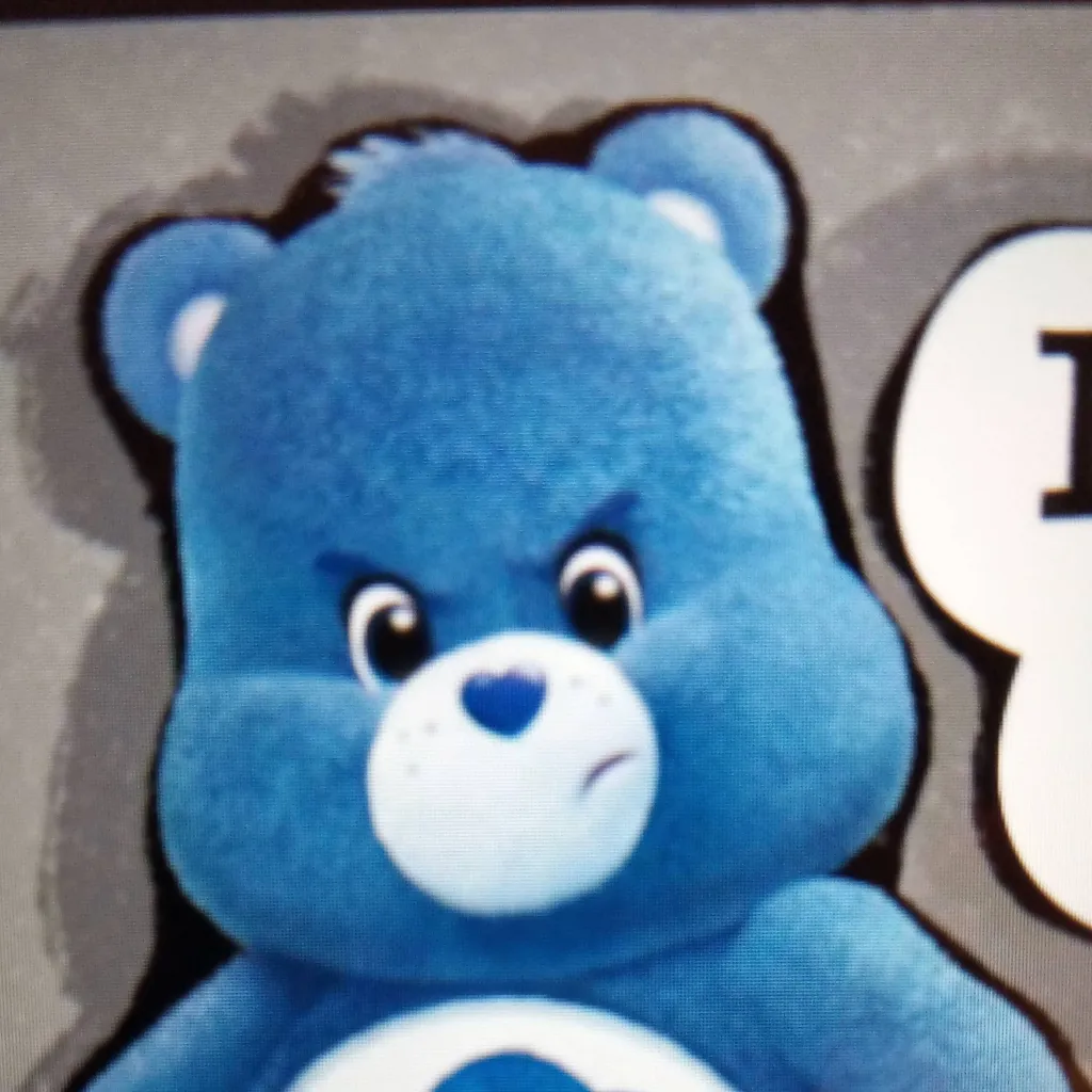 chat with ai character: Grumpy bear⛈️