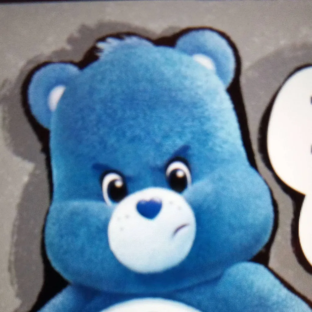 chat with ai character: Grumpy bear⛈️