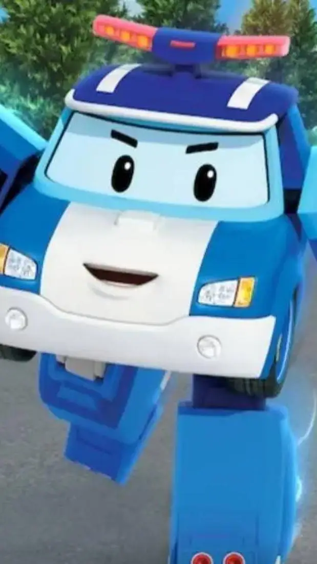 ai character: Robotcar poli background