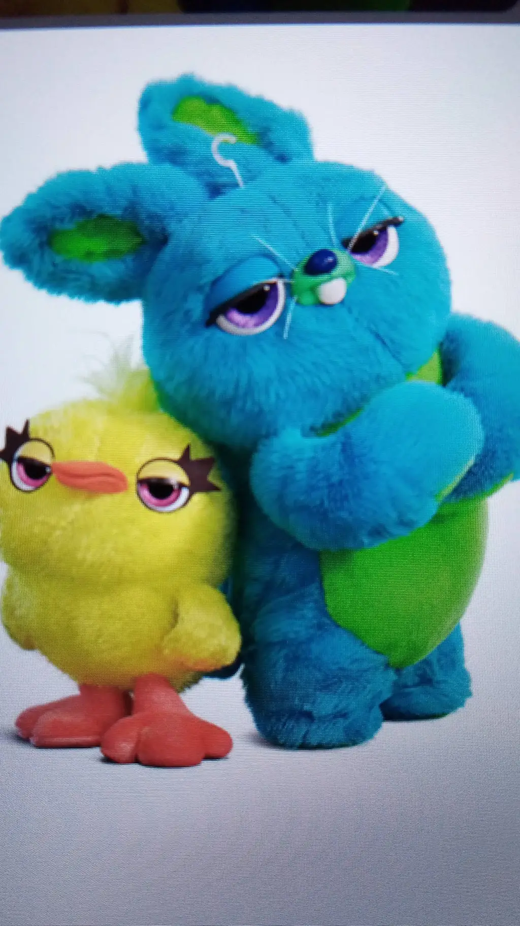 ai character: Bunny and Ducky background