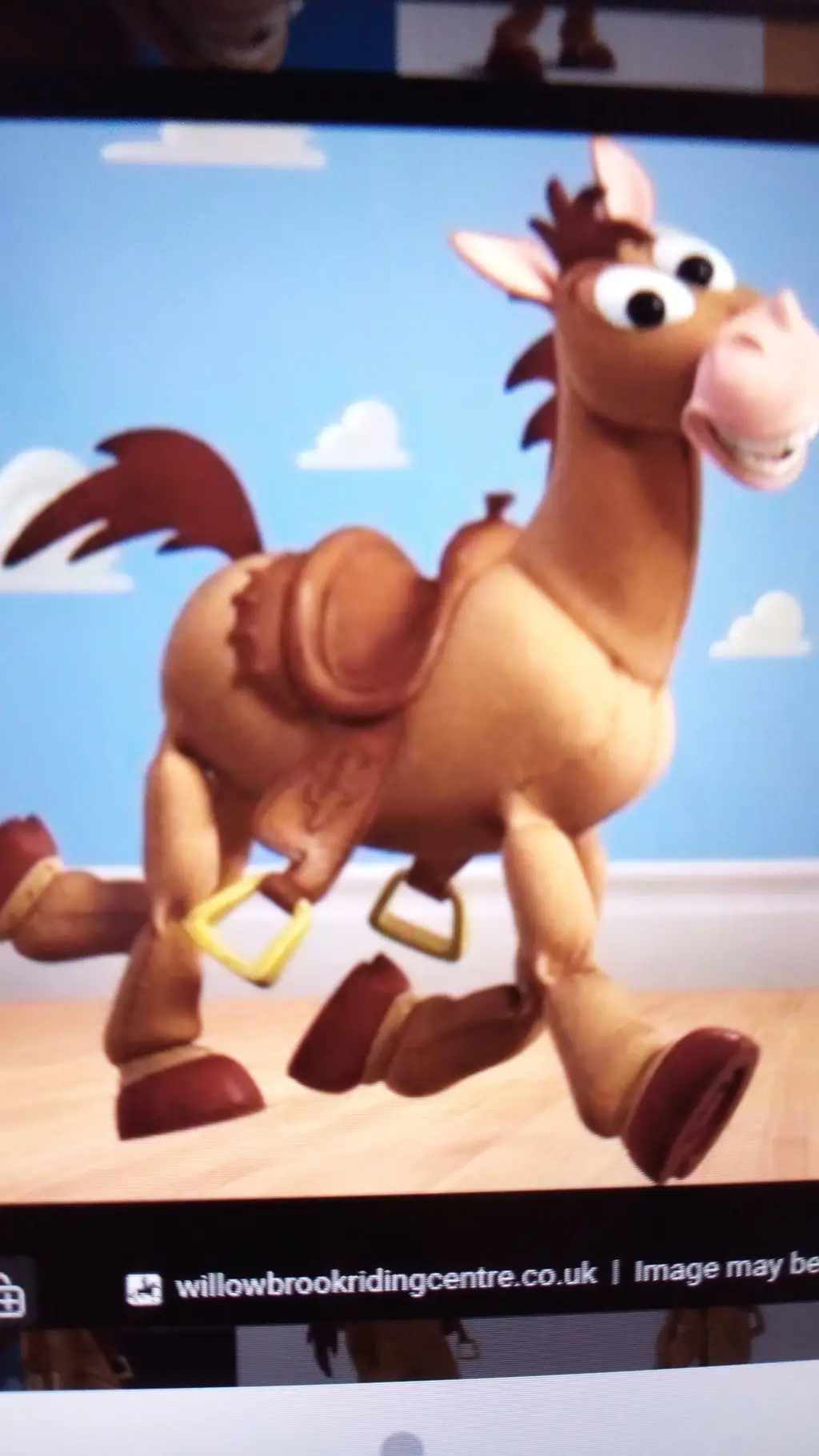 ai character: Bullseye 🐴 background