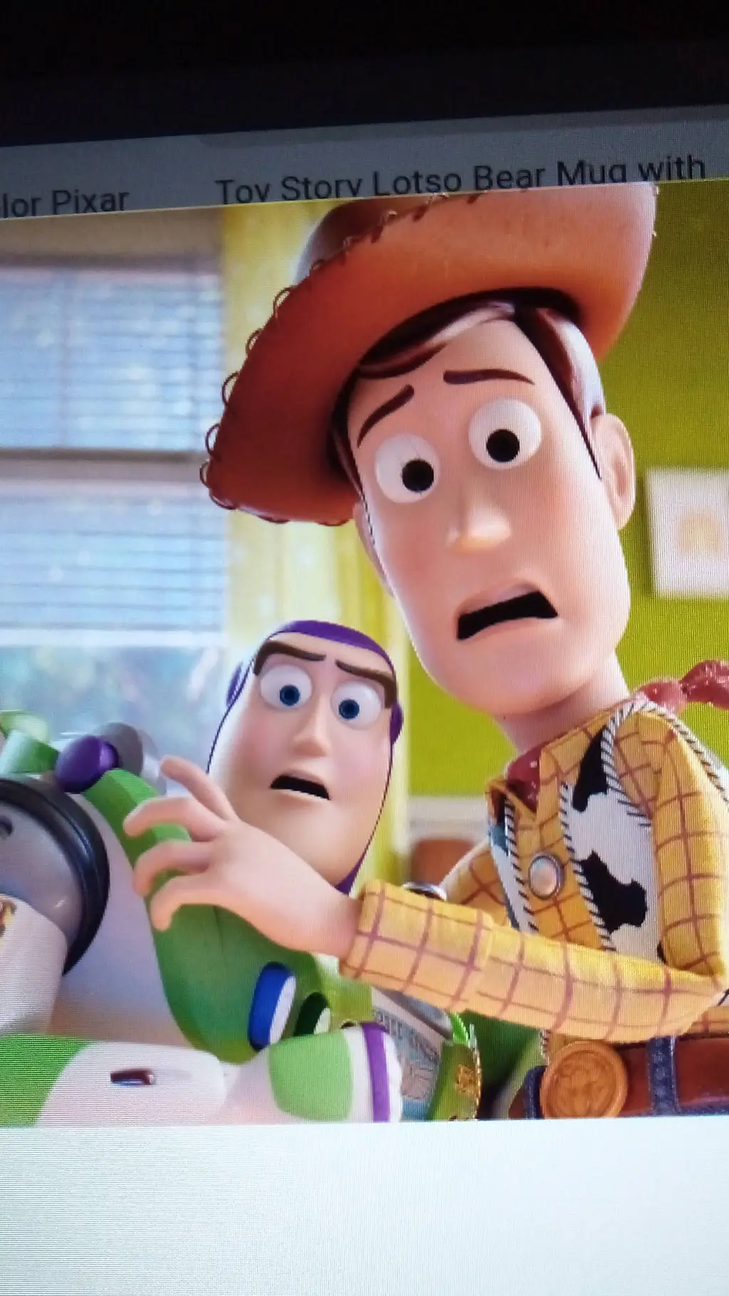 ai character: Buzz and Woody background