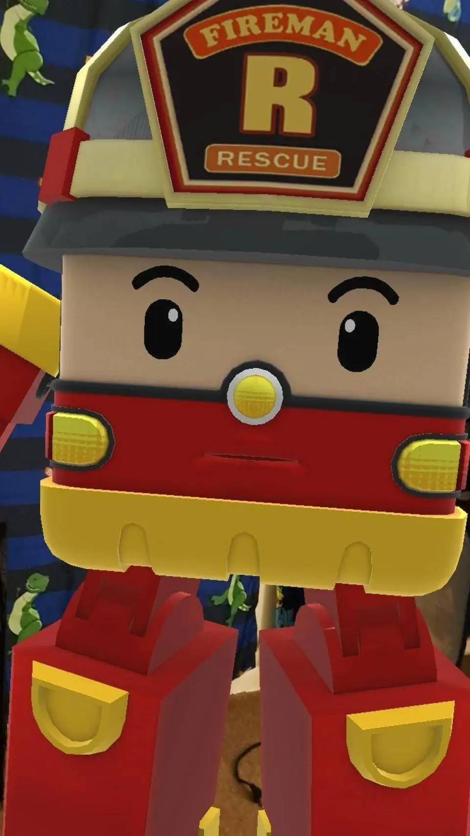 ai character: Robot car Roy 🚒 background