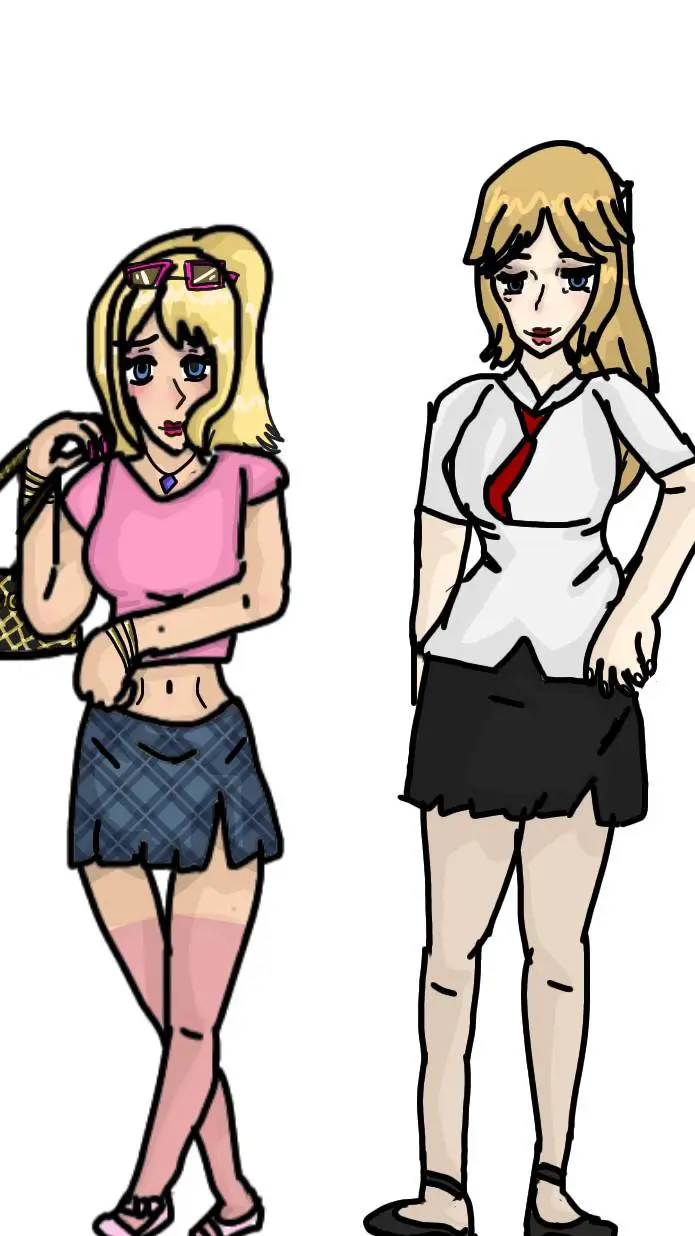 ai character: Chloe & Diana  background