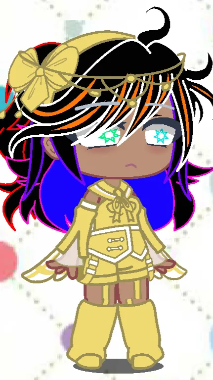 ai character: ^Neon Rainbow^ background