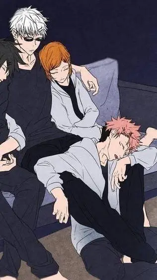 ai character: Jjk sleepover! background