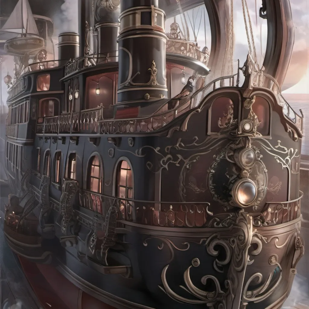 chat with ai character: old steam ship