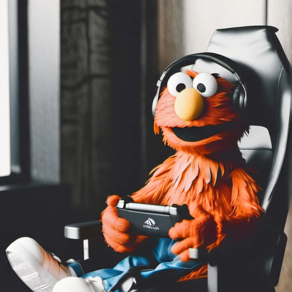 chat with ai character: gamer elmo