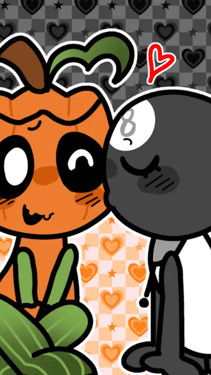 ai character: Gourdy X toodles  background