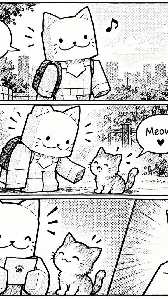 ai character: MeowBeat background