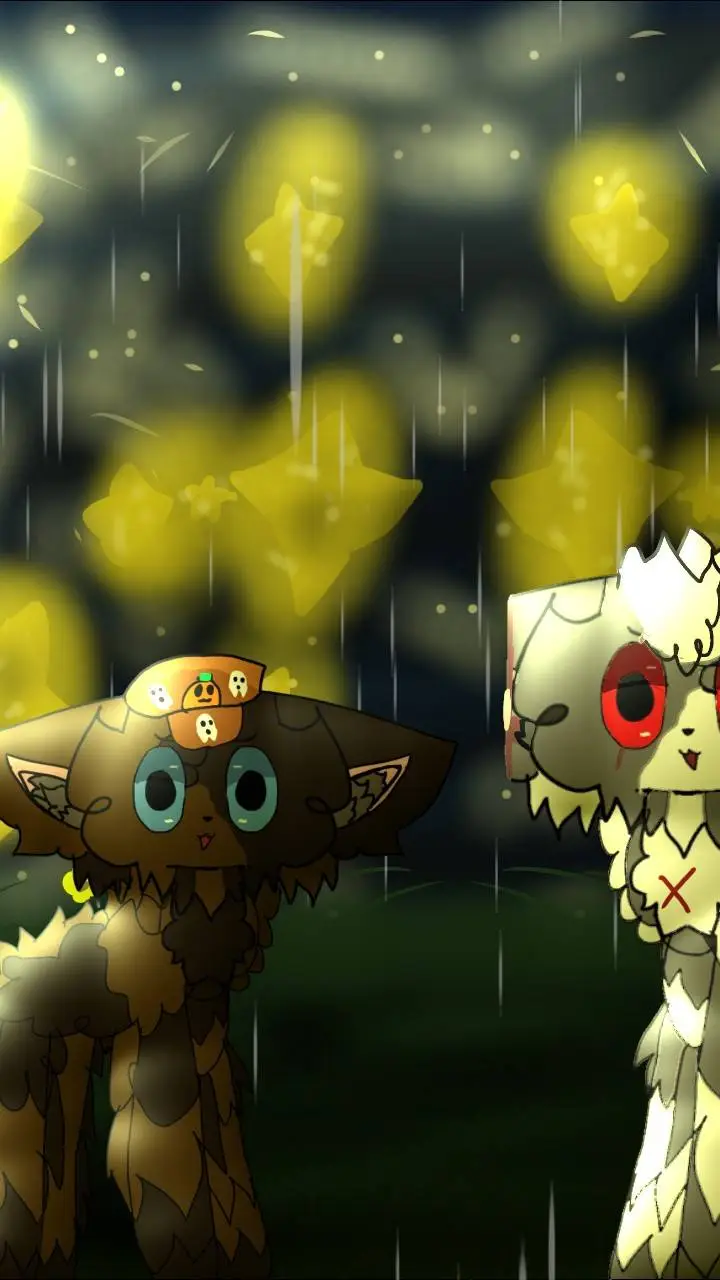 ai character: Raindrop and Ember background