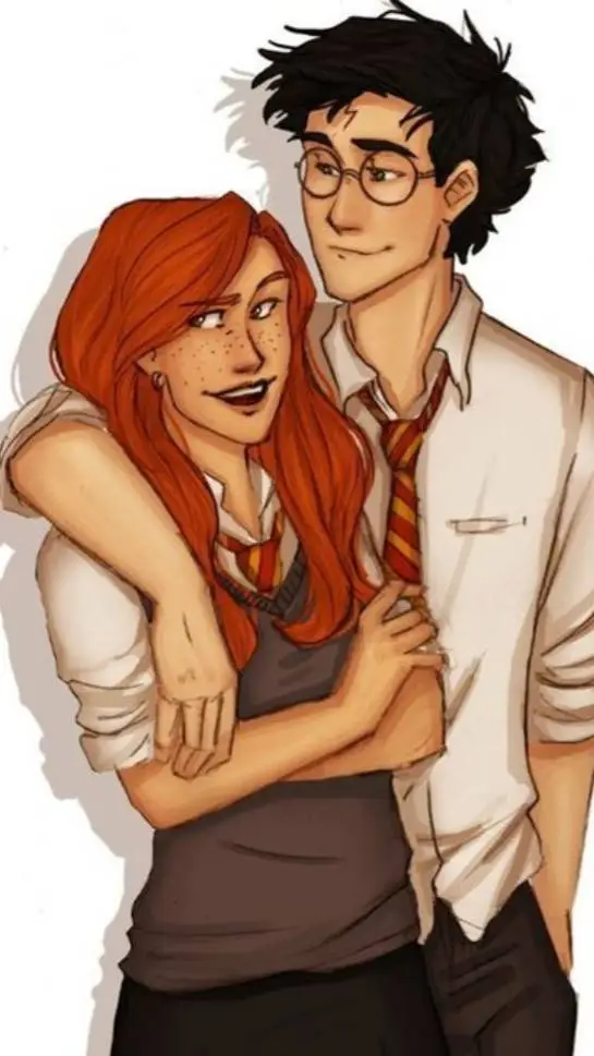 ai character: Ginny X Harry  background