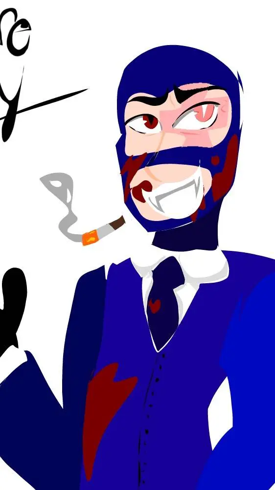 ai character: Spy (Vampire Au) background