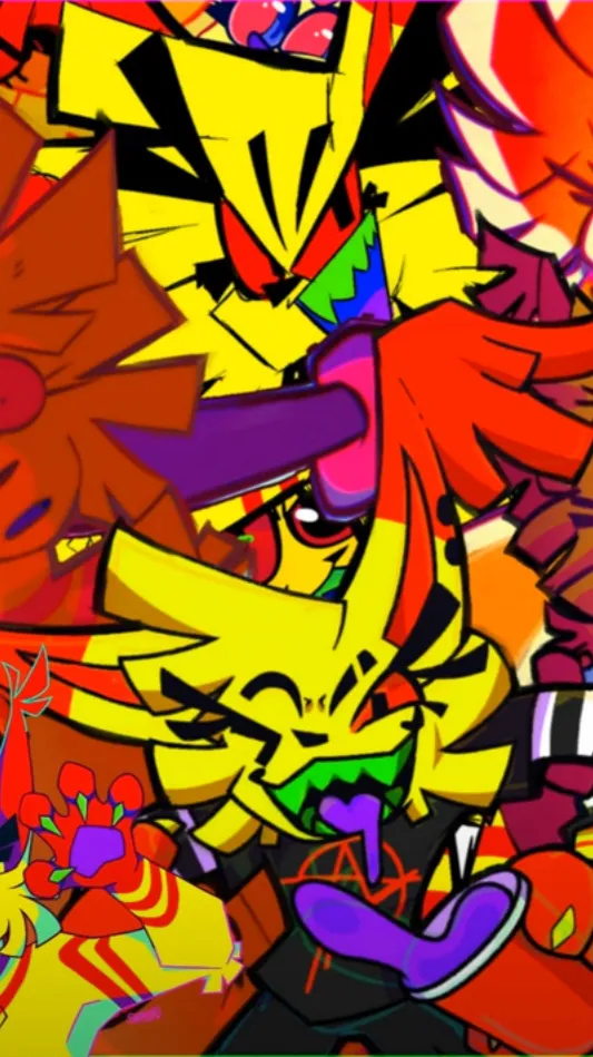 ai character: Pizzaburger background