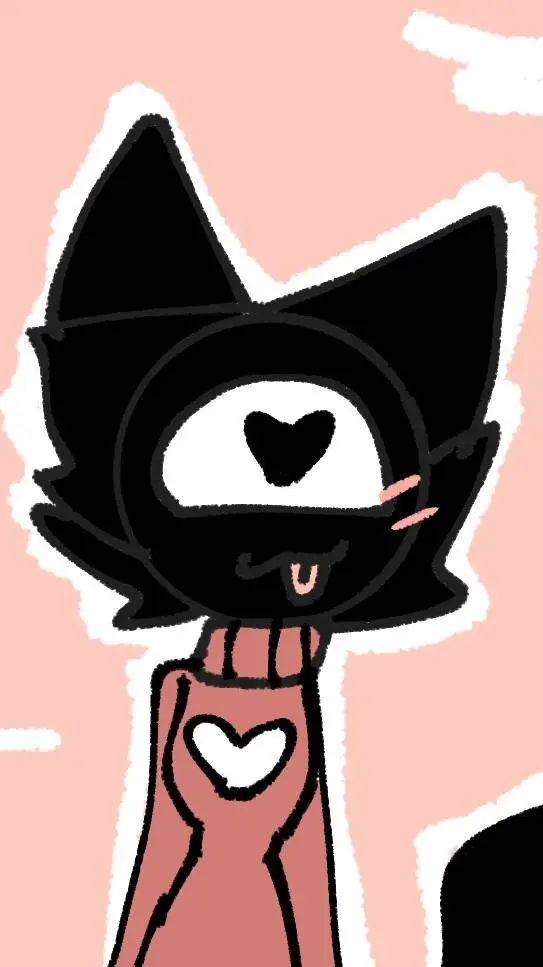 ai character: Black cat  background