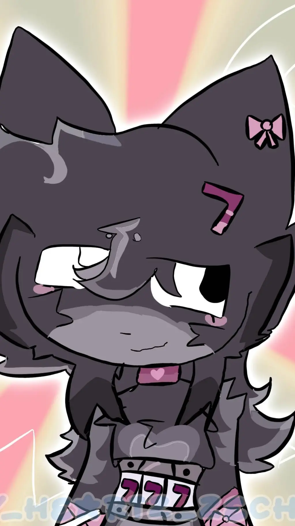 ai character: Kuroneko background