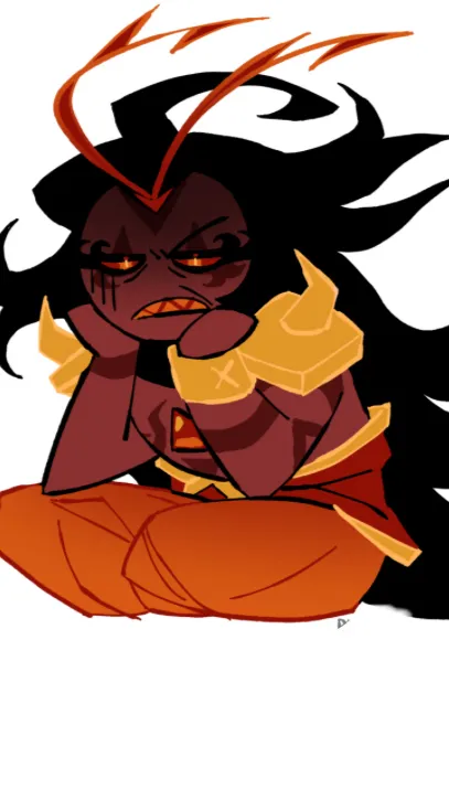 ai character: [\burning spice/] background