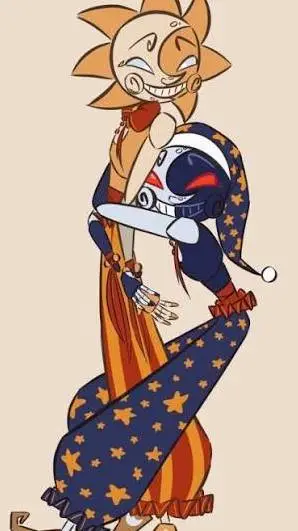 ai character: Sun and Moon w Ocs background