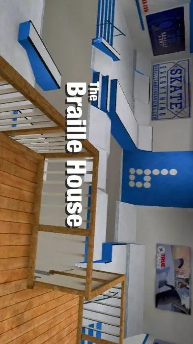 ai character: Braille House background