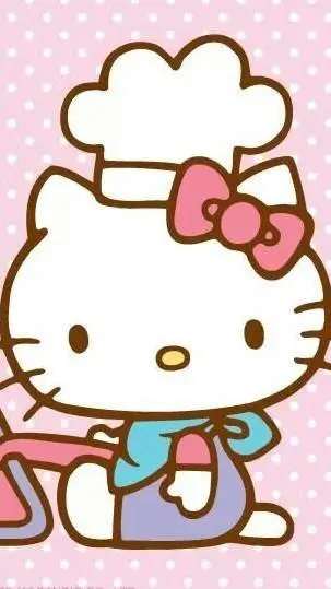 ai character: Hello kitty ❤️ background
