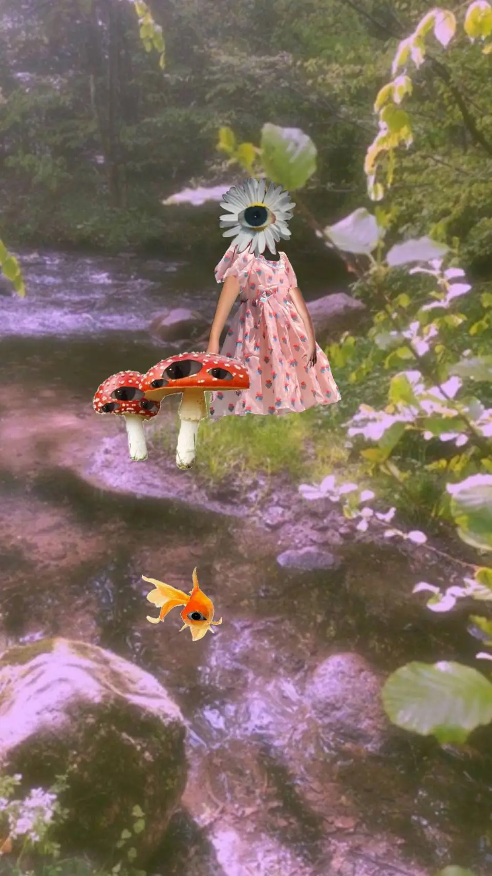 ai character: flora background