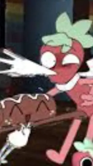 ai character: Cakefruit  background