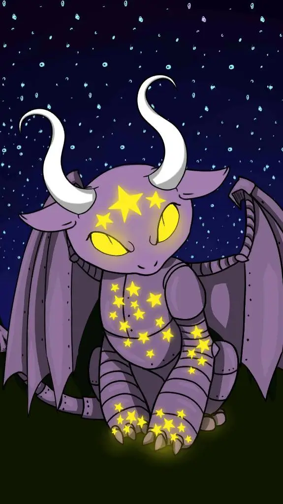ai character: Stardust Dragon background