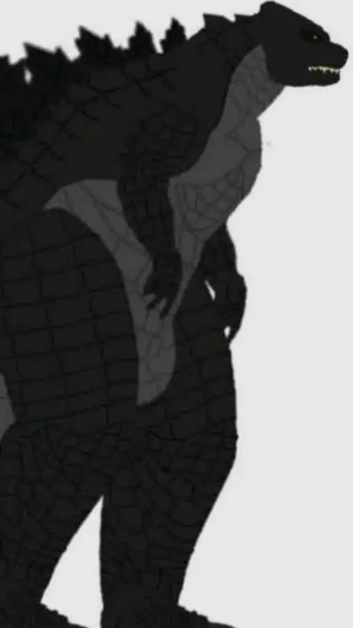ai character: Godzilla  background