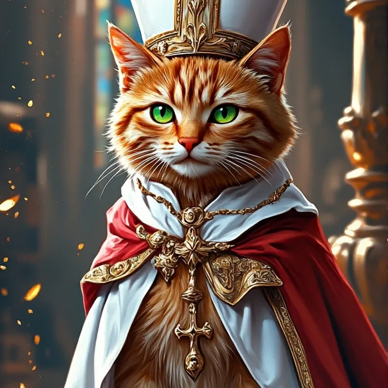 chat with ai character: V. Pope Marmalade