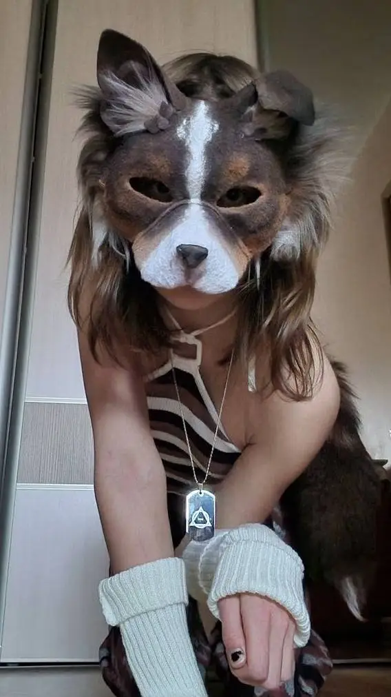 ai character: therian in forest background