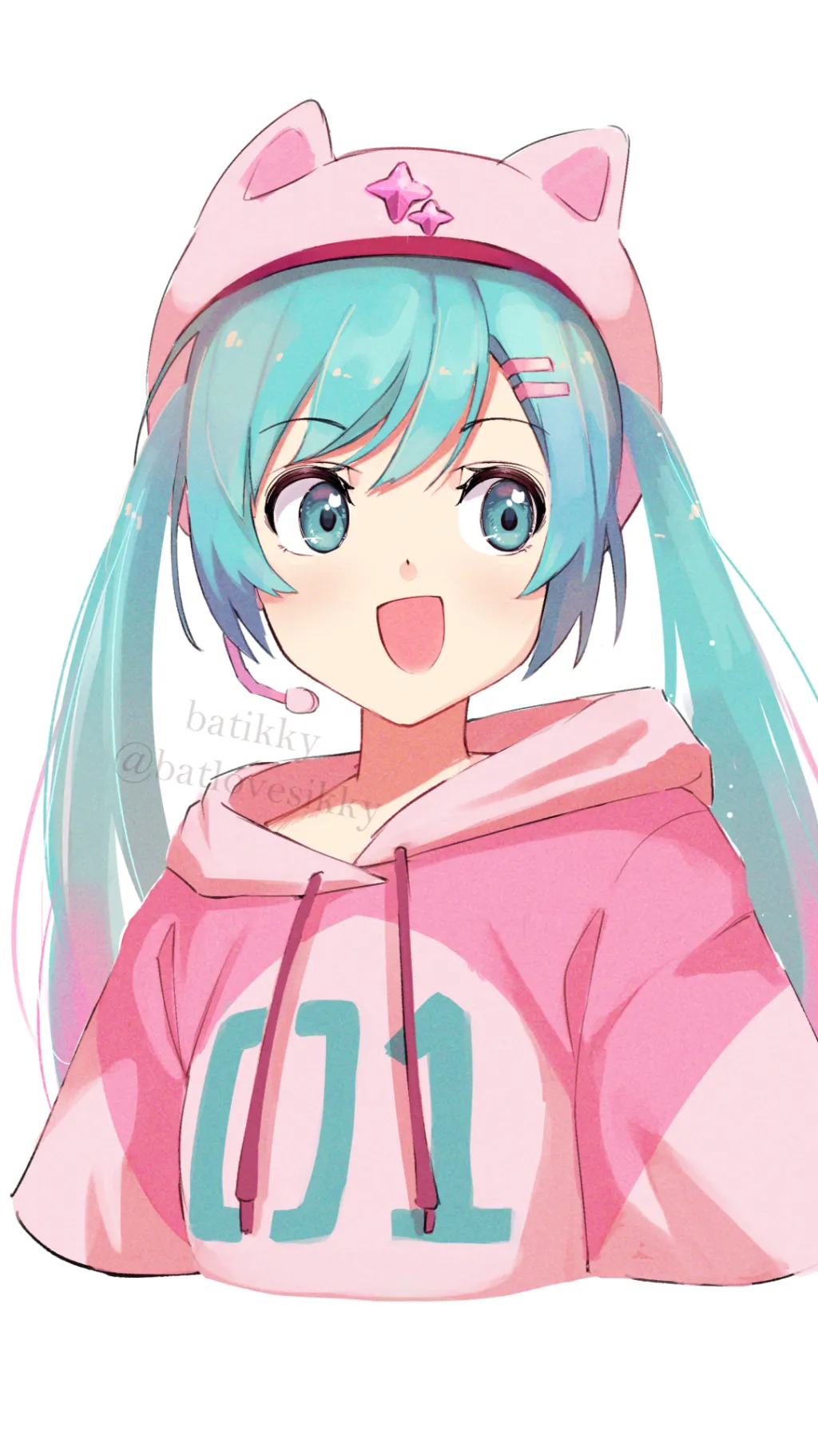 ai character: Miku Hatsune  background