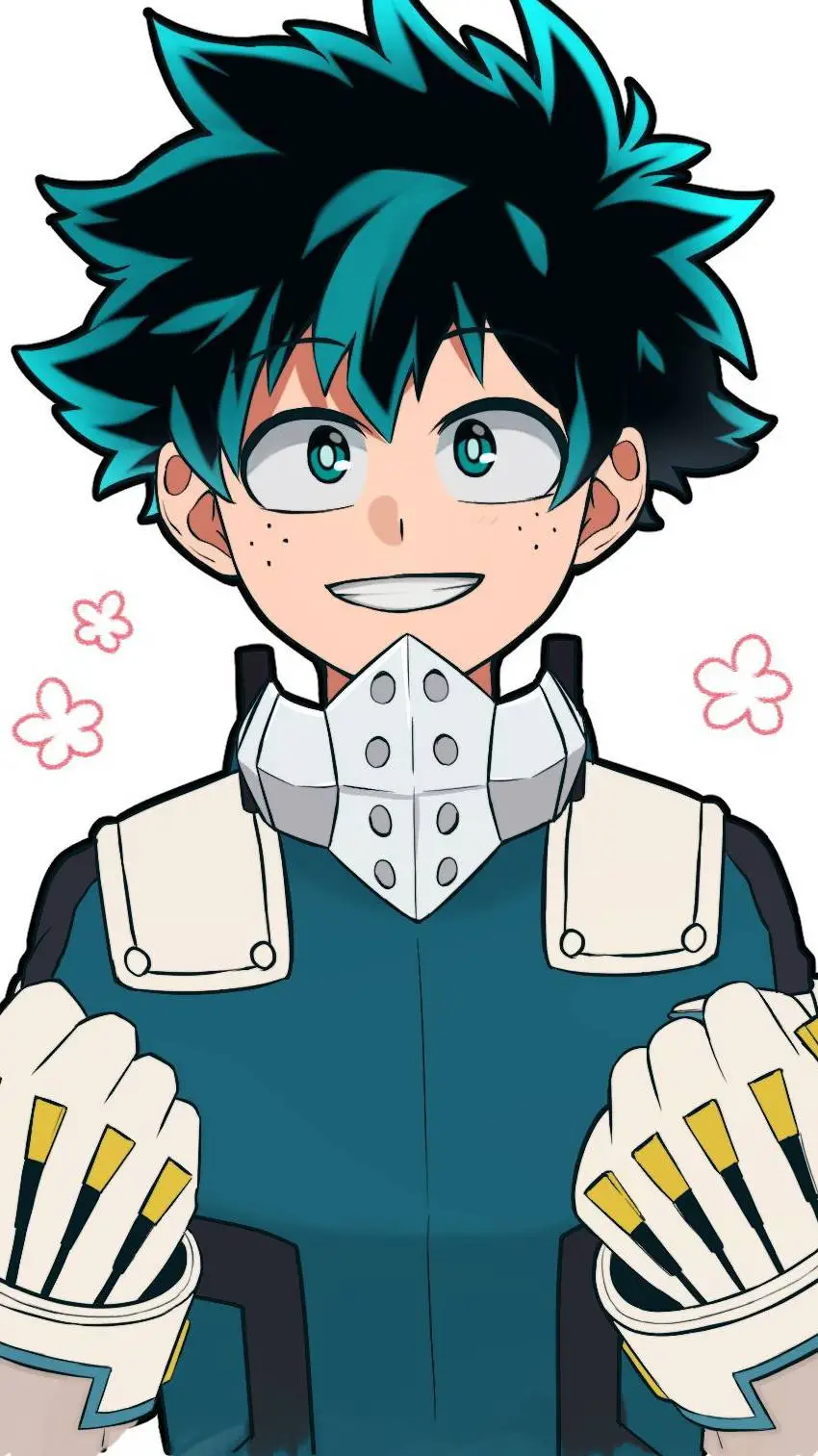 ai character: deku Izuku  background