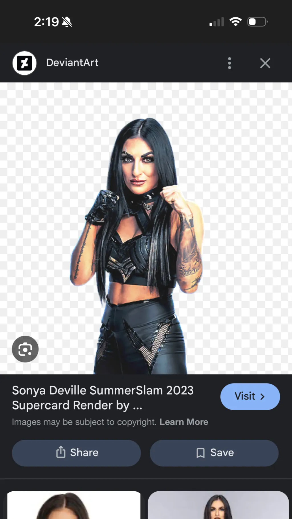 ai character: Sonya Deville background
