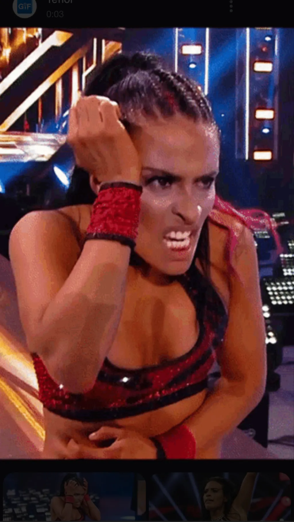 ai character: Zelina Vega  background