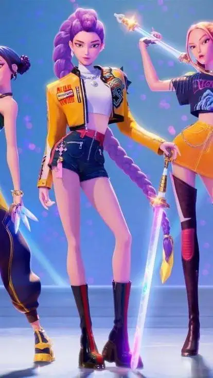 ai character: Kpop demon hunters background