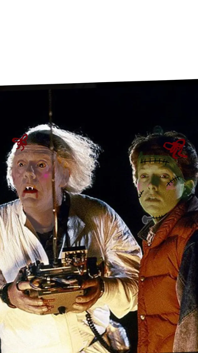 ai character: Back to the future background