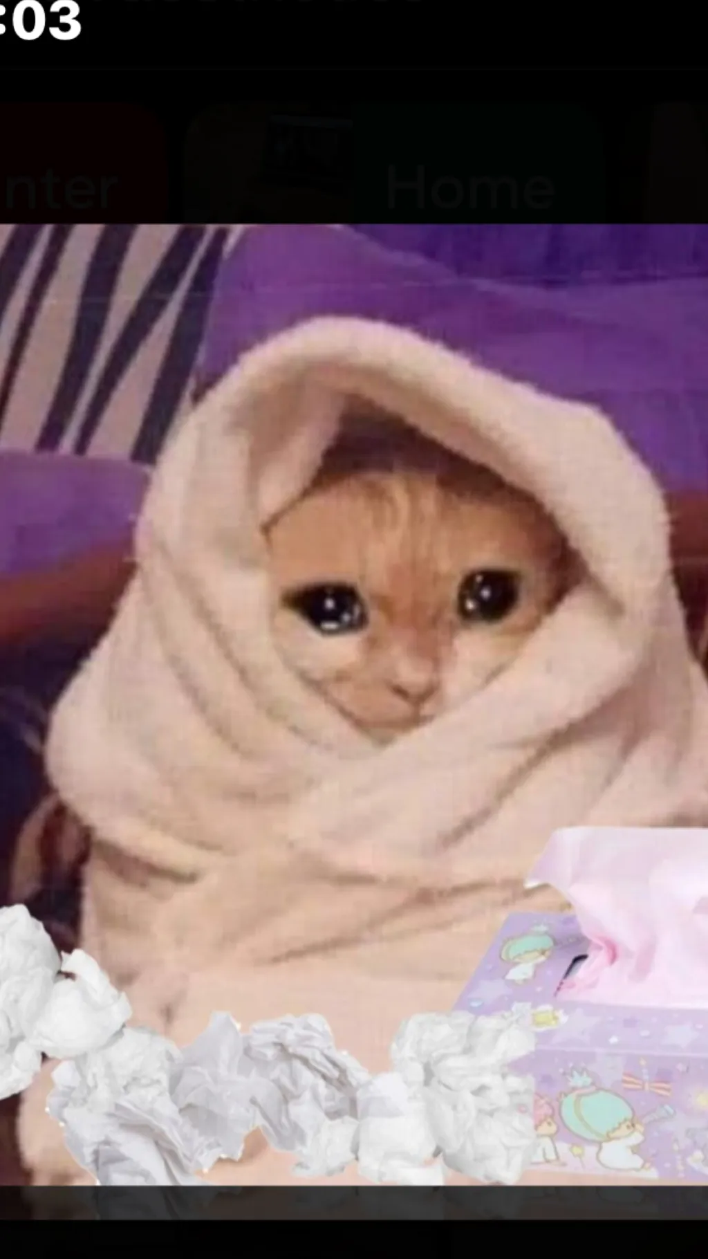 ai character: Sick day🤧 background