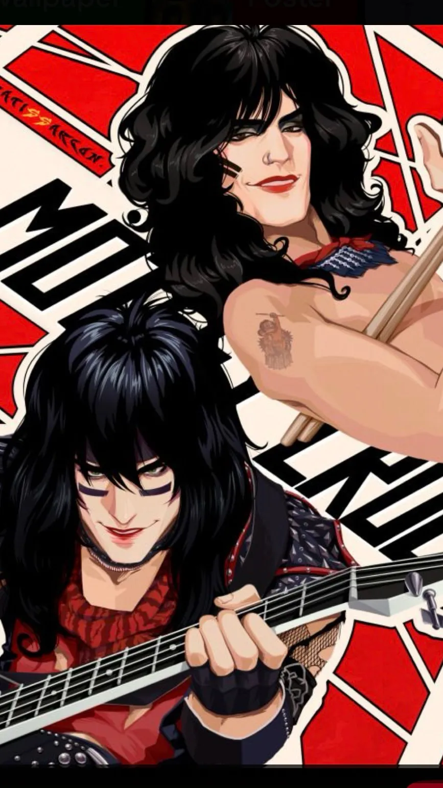 ai character: Mötley Crüe  background