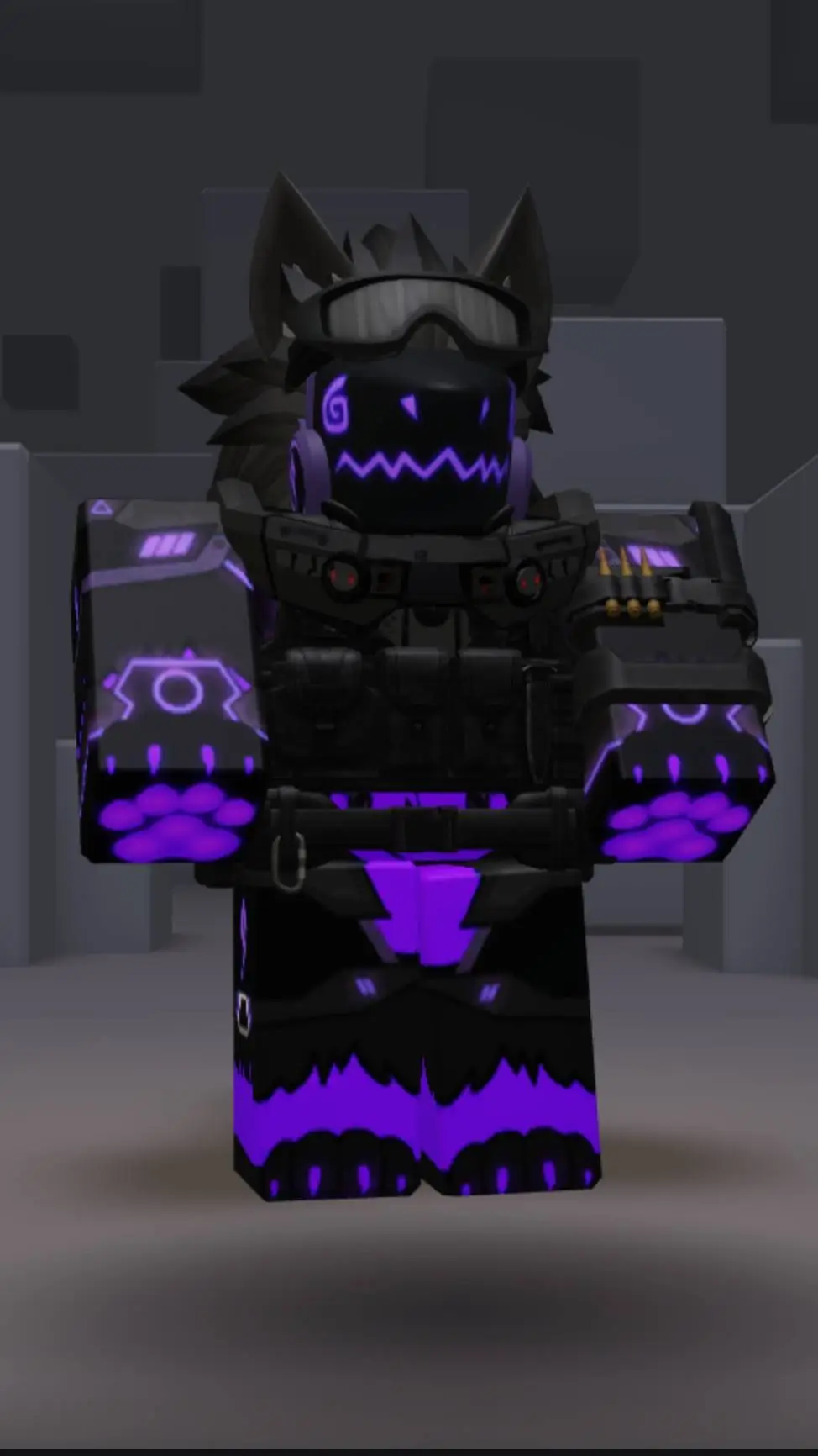 ai character: purple Jacob  background
