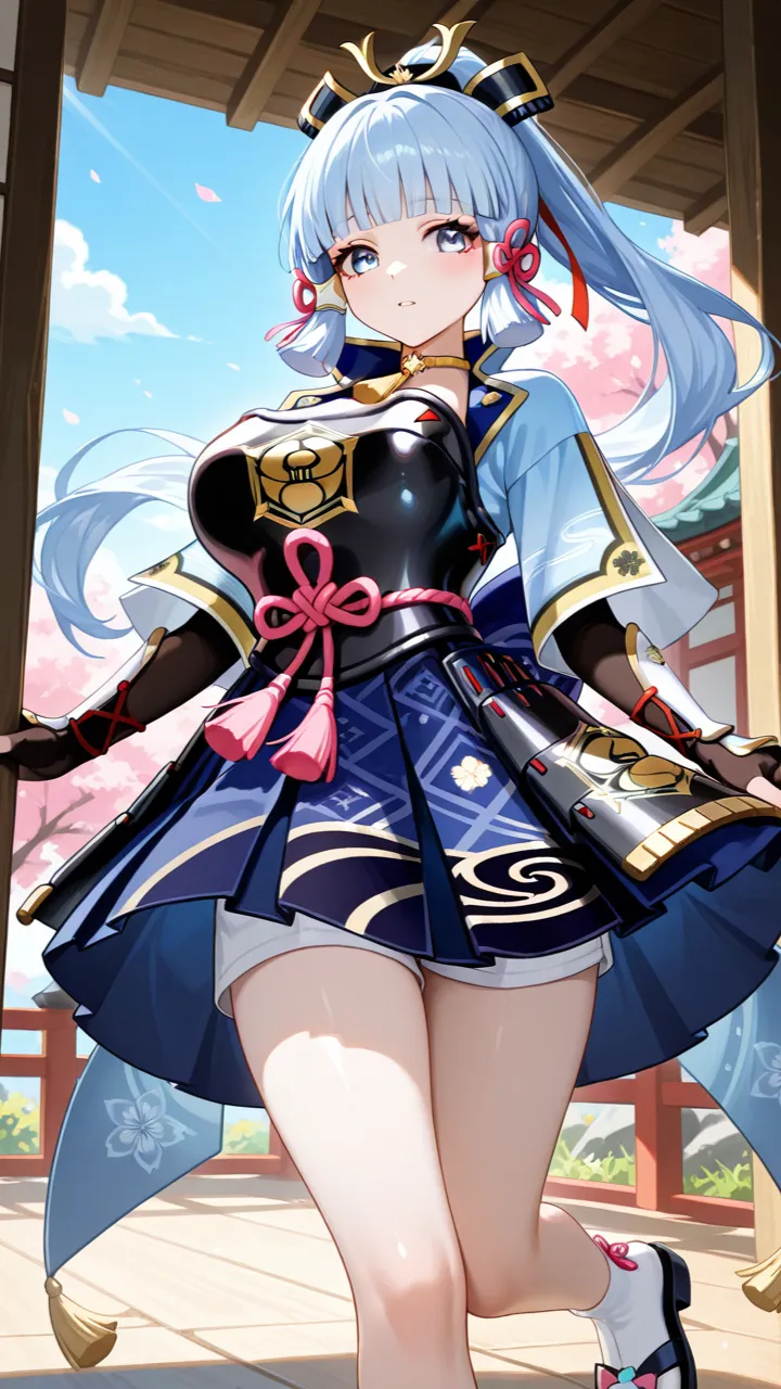 ai character: Kamisato Ayaka background