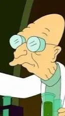 ai character: Farnsworth  background