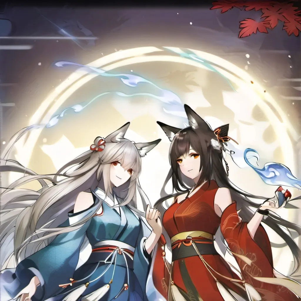 chat with ai character: Akagi and Kaga 