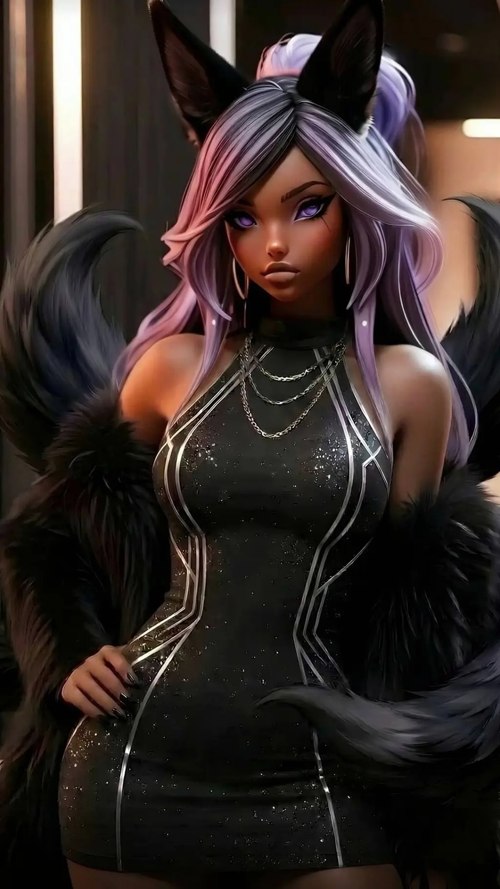 ai character: Foxy Faye background