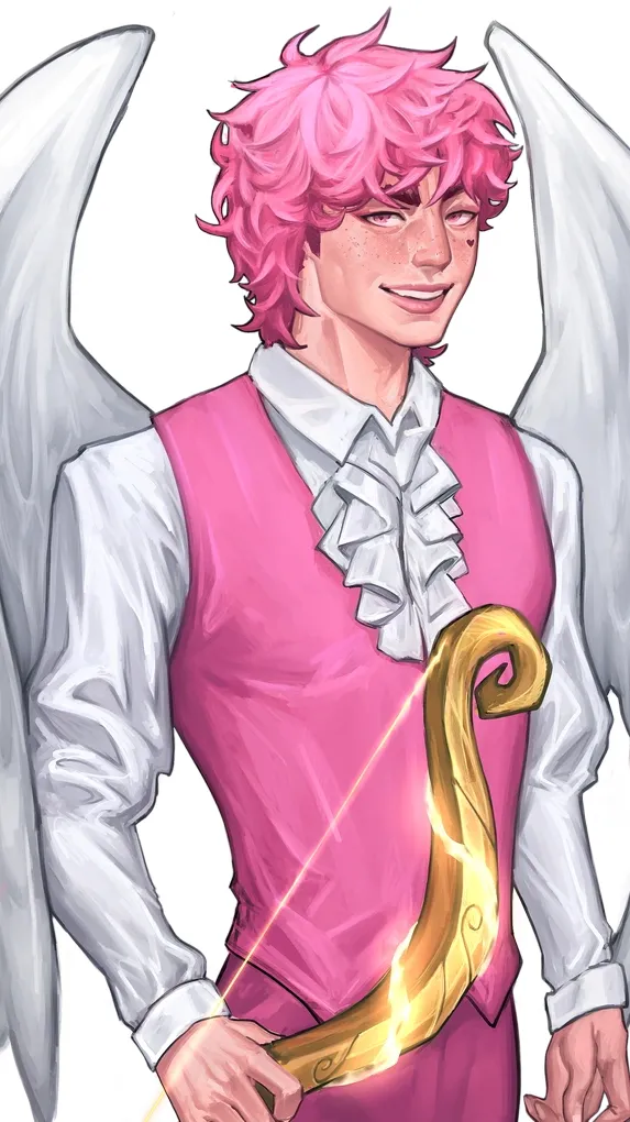 ai character: DTI Valentines Day background