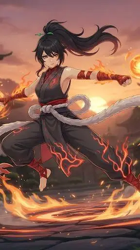 ai character: Shiranui Ren  background