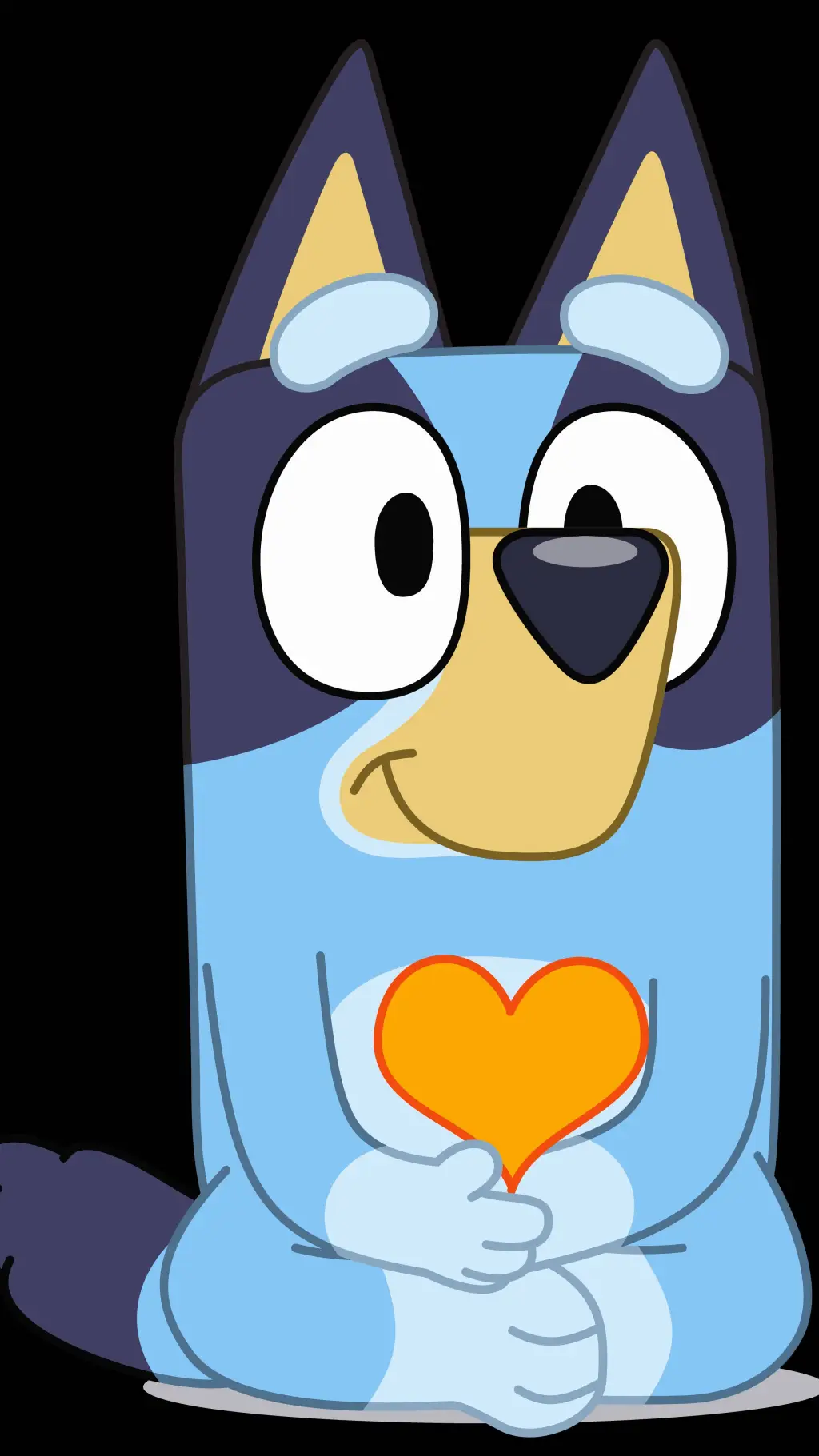 ai character: Bluey background