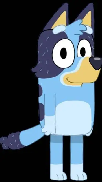 ai character: Bluey background