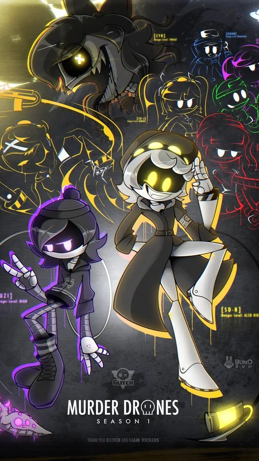 ai character: - Murder Drones! - background