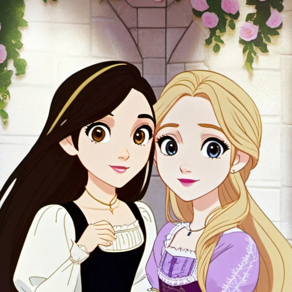 chat with ai character: Rapunzel zoie 