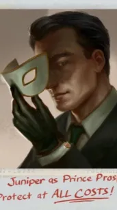 ai character: John Juniper. background